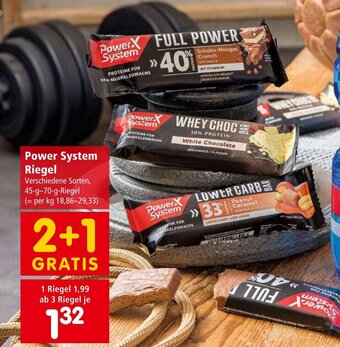 Interspar Power System Riegel Verschiedene Sorten, 45-g-70-g-Riegel Angebot