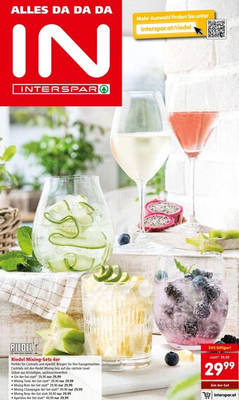 Interspar Riedel Mixing-Sets 4er Angebot