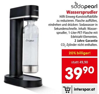 Interspar sodapearl Wassersprudler Angebot