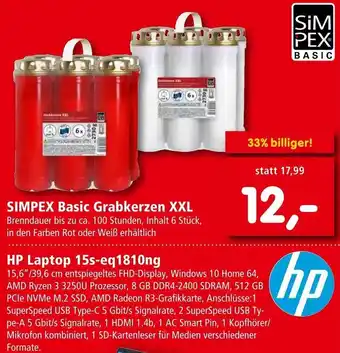 Interspar SIMPEX Basic Grabkerzen XXL Angebot