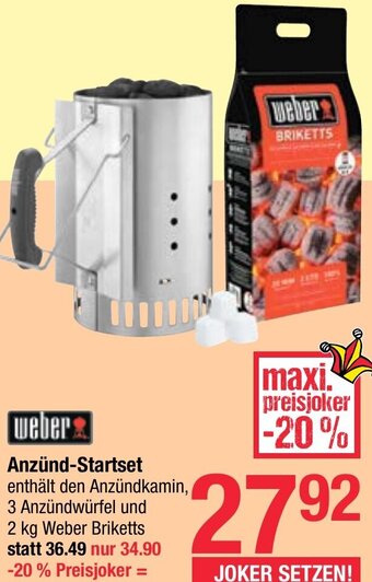 Maximarkt weber Anzünd-Startset Angebot