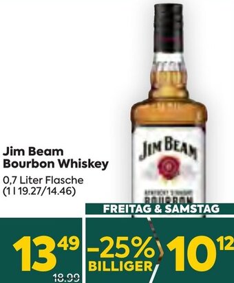 Billa Jim Beam Bourbon Whiskey 0,7 Liter Flasche Angebot
