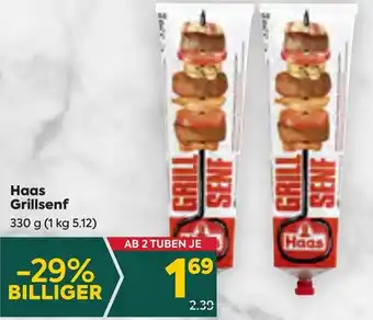 Billa Haas Grillsenf 330 g Angebot