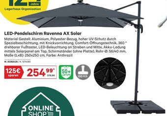 Lagerhaus LED-Pendelschirm Ravenna AX Solar Angebot