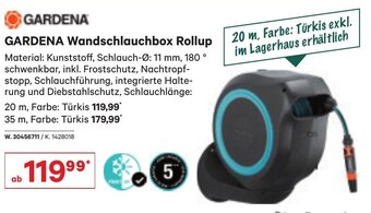 Lagerhaus GARDENA Wandschlauchbox Rollup 20 m Angebot