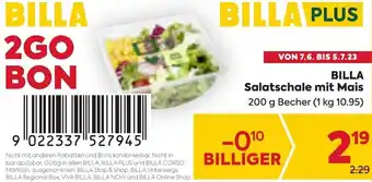 Billa BILLA Salatschale mit Mais 200 g Becher Angebot