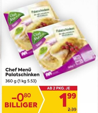 Billa Chef Menü Palatschinken 360 g Angebot