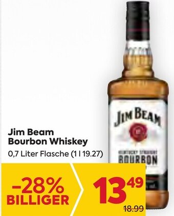 Billa Jim Beam Bourbon Whiskey 0,7 Liter Flasche Angebot