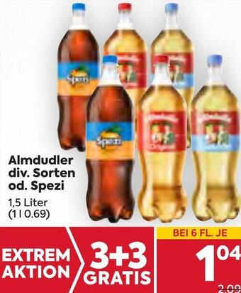 Billa Almdudler div. Sorten od. Spezi 1,5 Liter Angebot