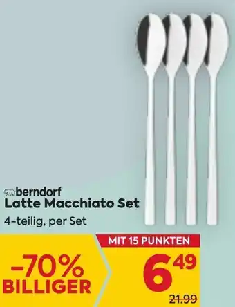 Billa berndorf Latte Macchiato Set 4-teilig, per Set Angebot