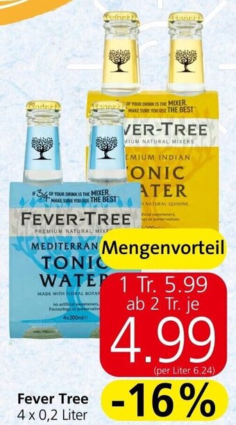 Spar Fever Tree 4 x 0,2 Liter Angebot