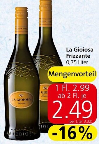 Spar La Gioiosa Frizzante 0,75 Liter Angebot