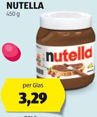 Hofer NUTELLA 450 g per Glas Angebot