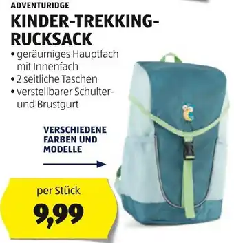 Hofer ADVENTURIDGE KINDER-TREKKING- RUCKSACK per Stück Angebot