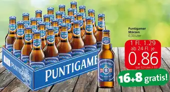 Interspar Puntigamer Märzen 0,33 Liter Angebot