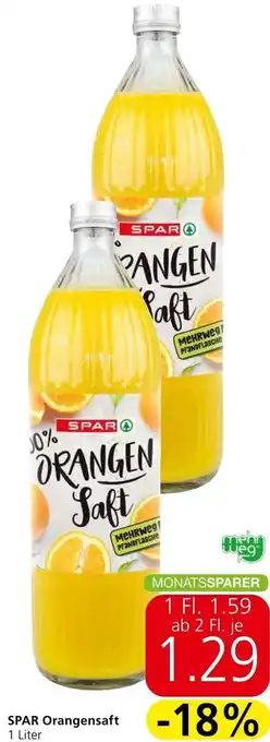 Interspar SPAR Orangensaft 1 Liter Angebot