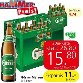 Interspar Gösser Märzen 0,5 Liter Angebot