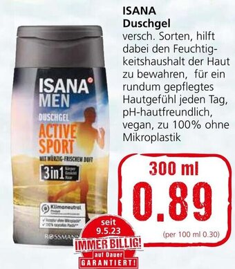Interspar ISANA Duschgel 300 ml Angebot