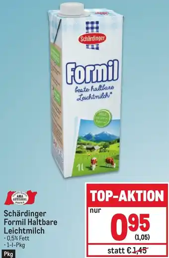 Metro Schärdinger Formil Haltbare Leichtmilch • 1-1-Pkg Angebot