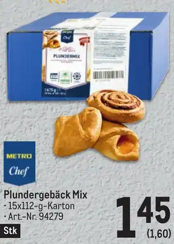 Metro Plundergebäck Mix • 15x112-g-Karton Art.-Nr. 94279 Angebot