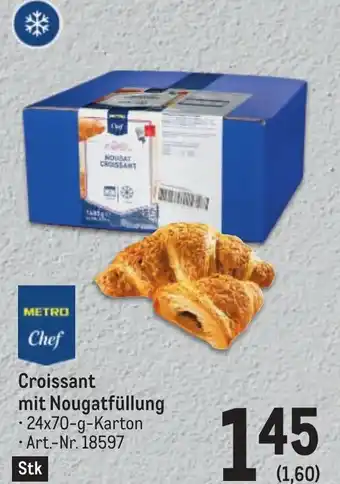 Metro Croissant mit Nougatfüllung • 24x70-g-Karton Angebot