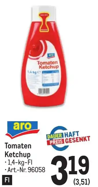 Metro Tomaten Ketchup • 1,4-kg-FI Art.-Nr. 96058 FI Angebot