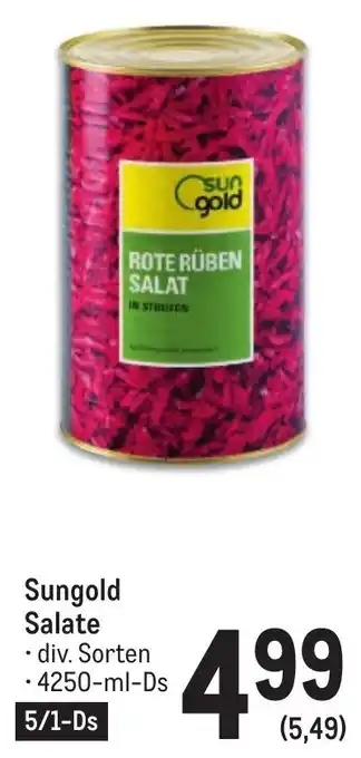 Metro Sungold Salate • 4250-ml-Ds Angebot