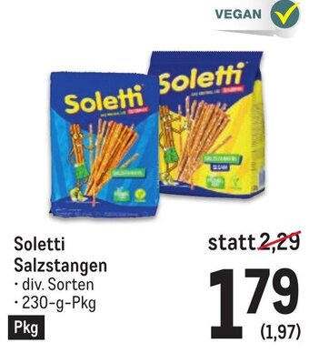 Metro Soletti Salzstangen • div. Sorten • 230-g-Pkg Angebot