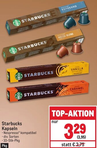 Metro Starbucks Kapseln • 10-Stk-Pkg Angebot