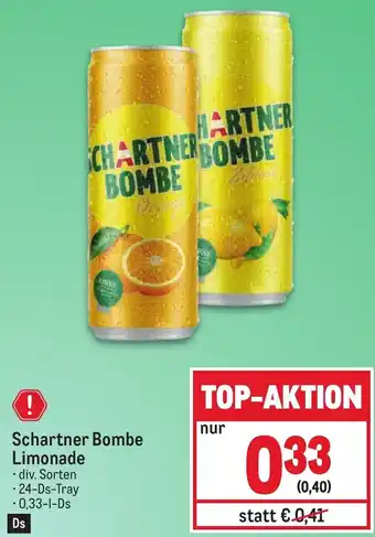 Metro Schartner Bombe Limonade • 24-Ds-Tray Angebot