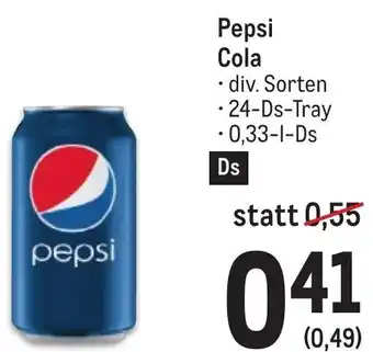Metro Pepsi Cola • div. Sorten • 24-Ds-Tray Angebot