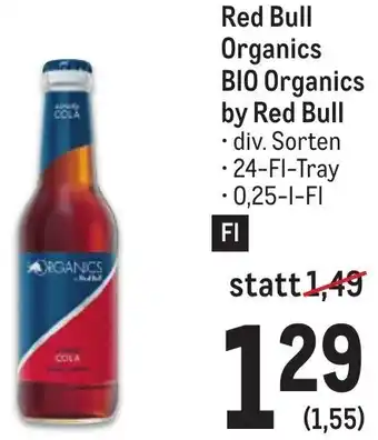 Metro Red Bull Organics BIO Organics by Red Bull 24-Fl-Tray Angebot