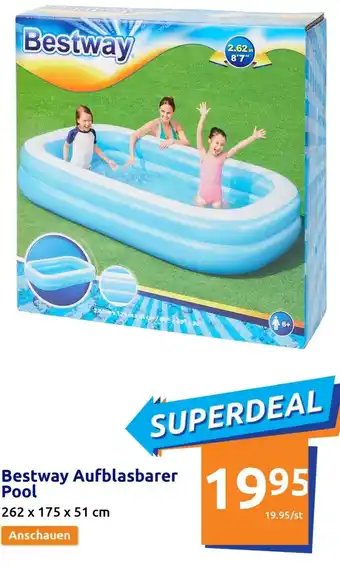 Action Bestway Aufblasbarer Pool 262 x 175 x 51 cm Angebot