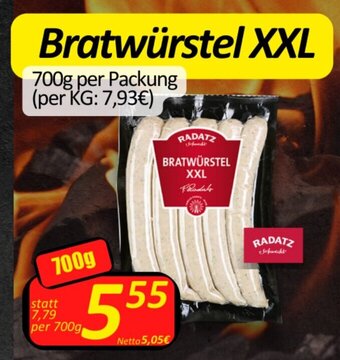 Wurstico Bratwürstel XXL 700g per Packung Angebot