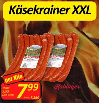 Wurstico Käsekrainer XXL per Kilo Angebot