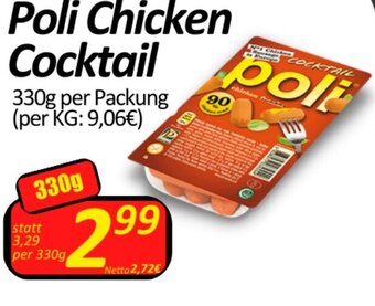 Wurstico Poli Chicken Cocktail 330g per Packung Angebot