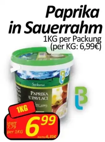 Wurstico Paprika in Sauerrahm 1KG per Packung Angebot