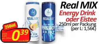 Wurstico Real MIX Energy Drink oder Eistee 250ml per Real MIX Energy Drink oder Eistee 250ml per Packung (per L: 1,56€) Angebot