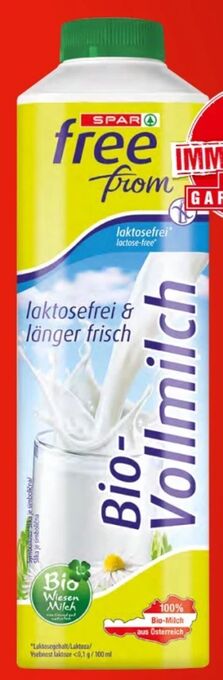Spar Bio vollmilch Angebot