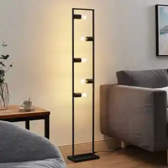 Lampenwelt Lindby sherwin stehleuchte, metallrahmen schwarz Angebot