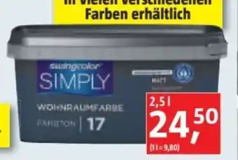 Bauhaus Wohnraumfarbe simply Angebot