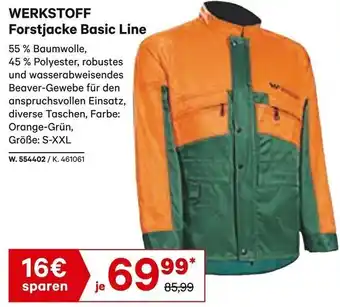 Lagerhaus Werkstoff Forstjacke Basic Line Angebot
