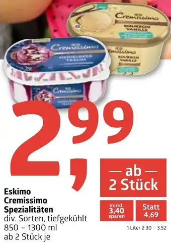 ADEG Eskimo Cremissimo Spezialitäten 85-1300ml Angebot