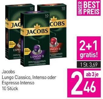 Sutterlüty Jacobs Lungo Classico, Intenso oder Espresso Intenso 10 Stück Angebot