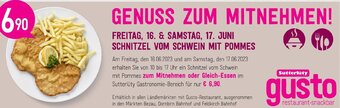 Sutterlüty Schnitzel vom Schwein mit Pommes Angebot