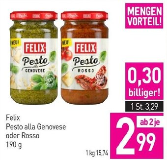 Sutterlüty Felix Pesto alla Genovese oder Rosso 190 g Angebot