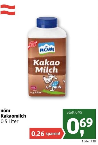 ADEG Nöm Kakaomilch 0,5 Liter Angebot