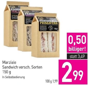 Sutterlüty Marziale Sandwich versch. Sorten 150 g Angebot
