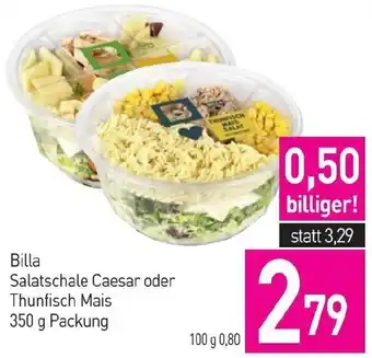 Sutterlüty Billa Salatschale Caesar oder Thunfisch Mais 350 g Packung Angebot