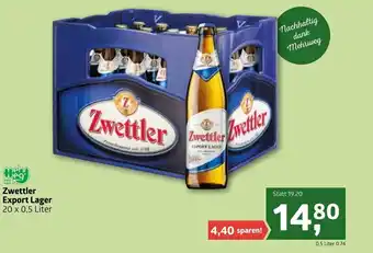 ADEG Zwettler Export Lager 20x0,5 Liter Angebot